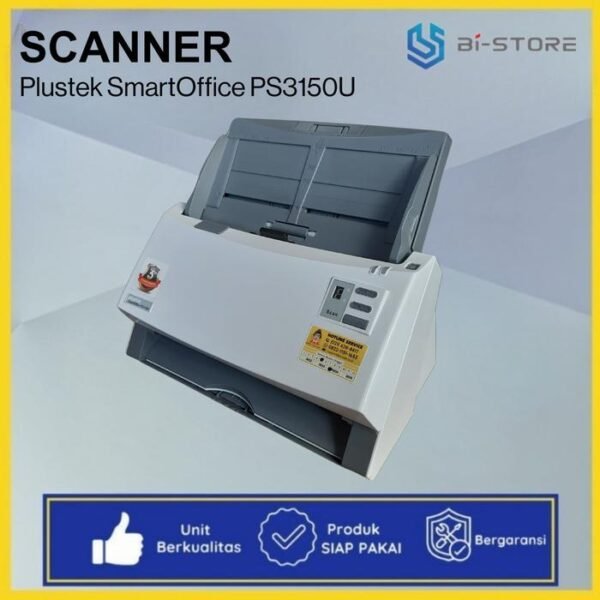Scanner Folio F4 Plustek PS3150U ADF 100 Lembar Speed 50 PPM Unit Normal Siap Pakai - Gambar 2