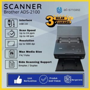 Scanner Folio Brother ADS-2100 Dengan Speed 24 PPM n Bisa Scan Ke USB