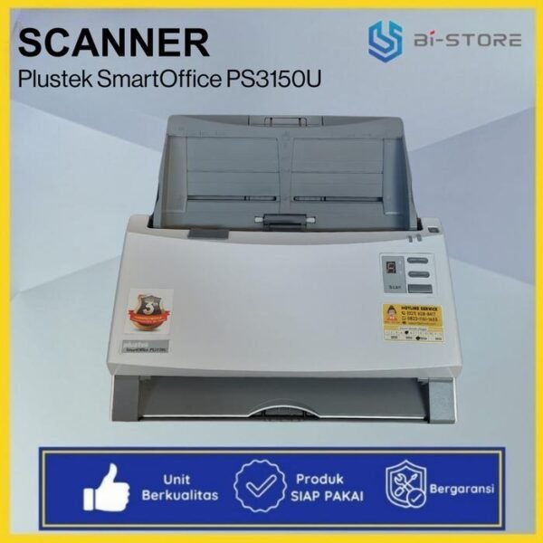 Scanner Folio F4 Plustek PS3150U ADF 100 Lembar Speed 50 PPM Unit Normal Siap Pakai - Gambar 5