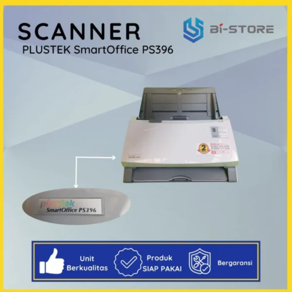 Scanner Plustek SmartOffice PS396 ADF Duplex 60 ipm Resolusi 600dpi Bergaransi - Gambar 3