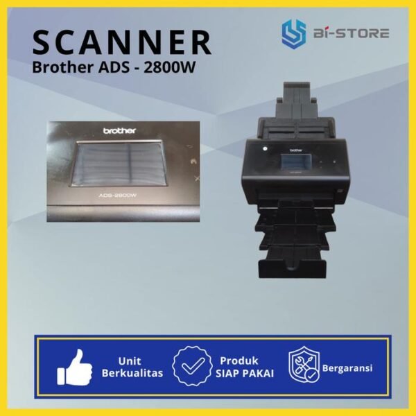 Scanner Folio Brother ADS2800W Bisa Koneksi Wifi Touch Screen Siap Pakai Bergaransi - Gambar 3