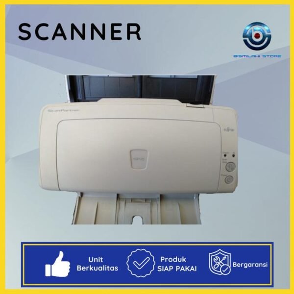 Scanner Folio F4 Fujitsu ScanPartner SP25 dengan kecepatan 25 ppm dan ADF 50 lembar
