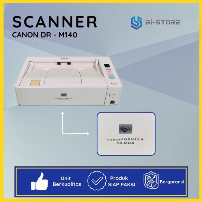 Scanner F4 Canon DR-M140 dengan ADF 50 lembar dan kecepatan 40 ppm