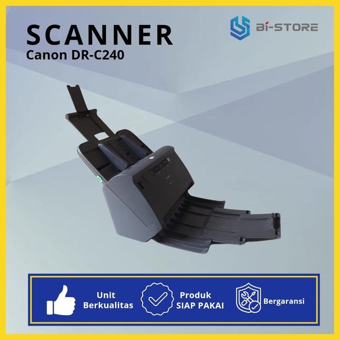 Scanner Folio Canon DR-C240 dengan ADF 60 lembar dan kecepatan 45 ppm