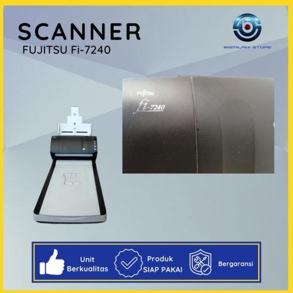 Fujitsu Fi-7240 – Scanner Dokumen ADF + Flatbed, Siap Pakai & Normal 40 ppm - Gambar 4