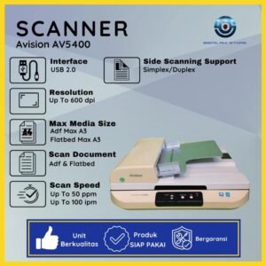 Scanner Avision AV5400 A3 Flatbed ADF 50 ppm