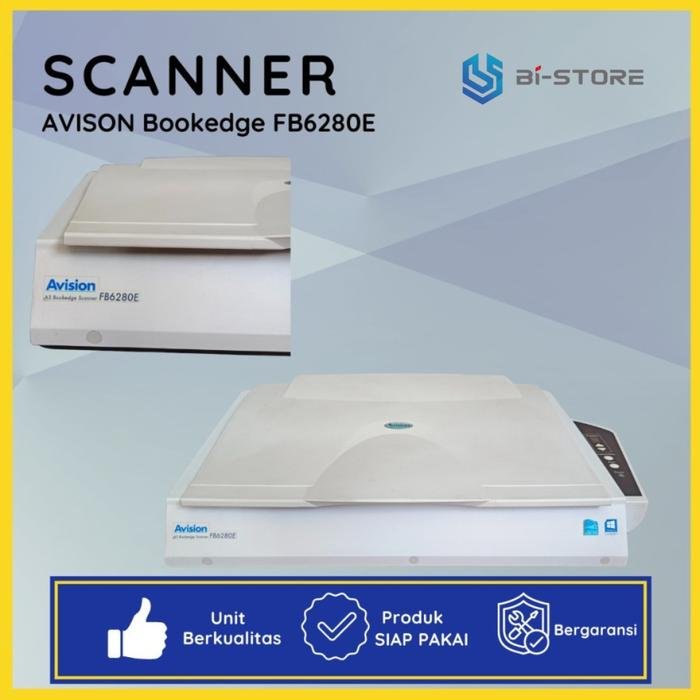 Scanner A3 Avision FB6280E – Scanner Flatbed untuk Buku Tebal & Dokumen Besar - Bergaransi - Gambar 4