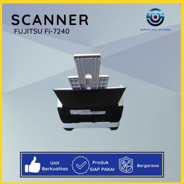 Fujitsu Fi-7240 – Scanner Dokumen ADF + Flatbed, Siap Pakai & Normal 40 ppm - Gambar 3