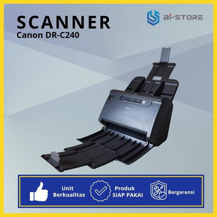 Scanner Folio Canon DR-C240 dengan ADF 60 lembar dan kecepatan 45 ppm