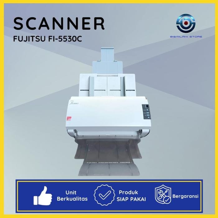 Scanner A3 Fujitsu FI-5530C2 dengan kecepatan 50 ppm dan ADF 100 lembar