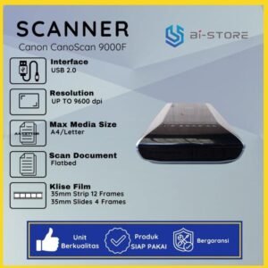 Scanner Canon CanoScan 9000F dengan resolusi 9600 dpi untuk foto, film, dan dokumen