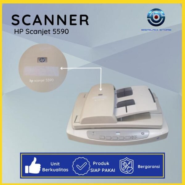 HP Scanjet 5590 – Scanner Flatbed + ADF, Bisa Scan Folio F4, Siap Pakai - Gambar 2
