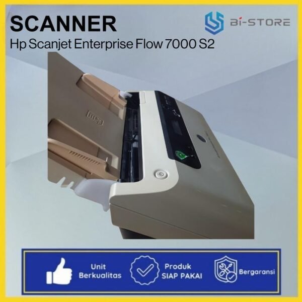 F4 HP Scanjet Enterprise Flow 7000 S2 dengan kecepatan 45 ppm dan ADF 50 lembar