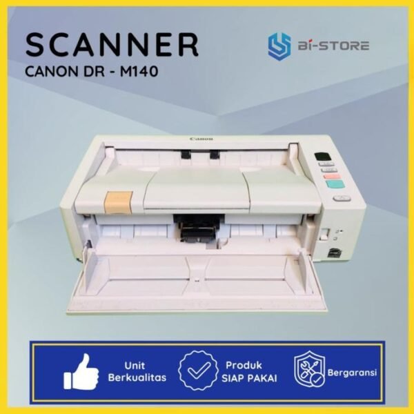 Scanner F4 Canon DR-M140 dengan ADF 50 lembar dan kecepatan 40 ppm