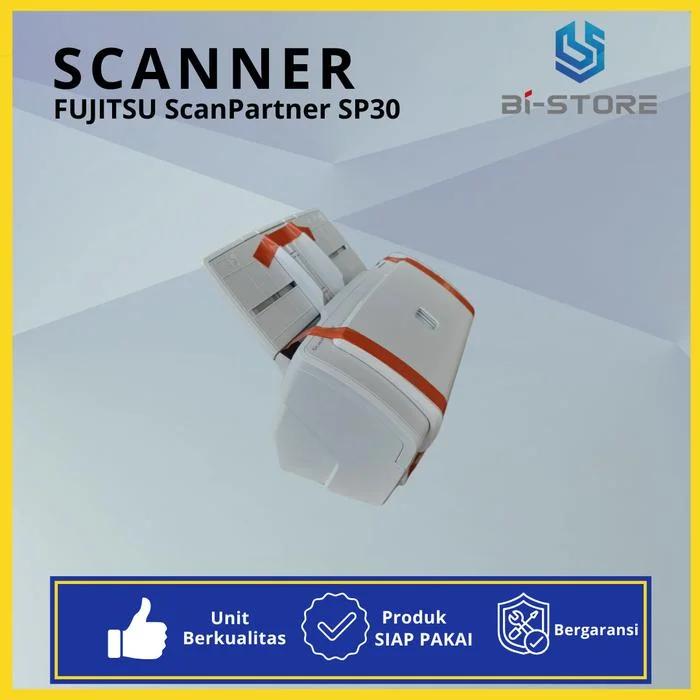 Scanner F4 Fujitsu ScanPartner SP30 – Scanner Dokumen ADF Duplex Cepat & Ringkas untuk Kantor - Gambar 3