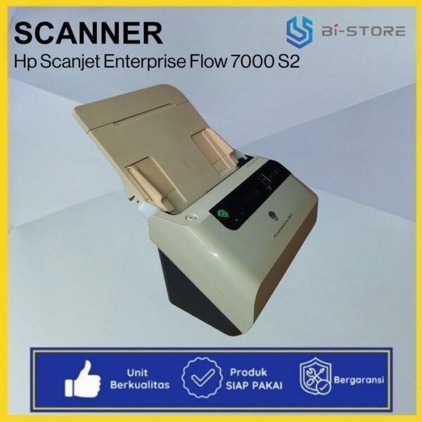 F4 HP Scanjet Enterprise Flow 7000 S2 dengan kecepatan 45 ppm dan ADF 50 lembar