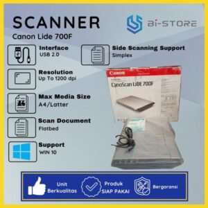 Scanner Canon Lide 700F Flatbed A4 Resolusi 9600 dpi fungsi normal dengan dus asli