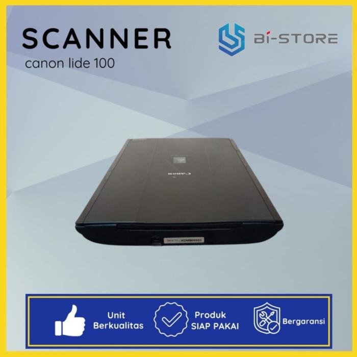 Canon CanoScan LiDE 100 flatbed scanner A4 tipis dan praktis