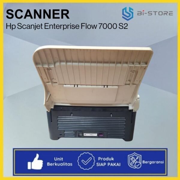 Scanner F4 HP Scanjet Enterprise Flow 7000 S2 dengan kecepatan 45 ppm dan ADF 50 lembar