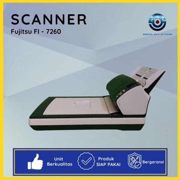 Fujitsu Fi-7260 – Scanner Dokumen ADF + Flatbed, Siap Pakai & Normal - Gambar 3