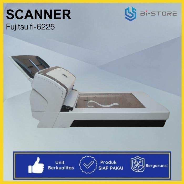 Scanner F4 Fujitsu Fi-6225 dengan ADF dan Flatbed berkecepatan tinggi