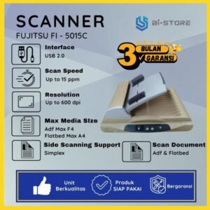 Scanner Fujitsu Fi-5015C dengan tray modifikasi F4 siap pakai dan support Windows 10