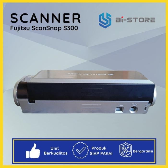 Scanner Portable Fujitsu ScanSnap S300 berdesain ringkas dengan kemampuan duplex