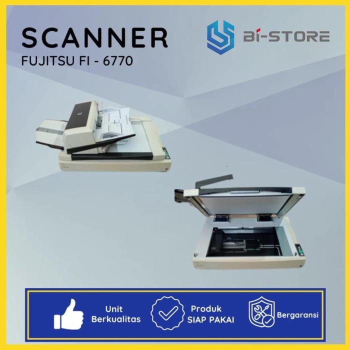 Scanner A3 Fujitsu Fi-6770 kecepatan tinggi hingga 90 lembar per menit