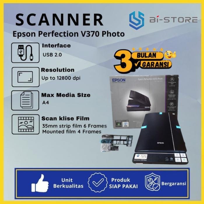 Scanner Klise Epson Perfection V370 Fullset Original