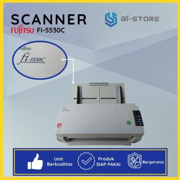 Scanner A3 Fujitsu FI-5530C dengan kecepatan 50 ppm dan fitur duplex otomatis