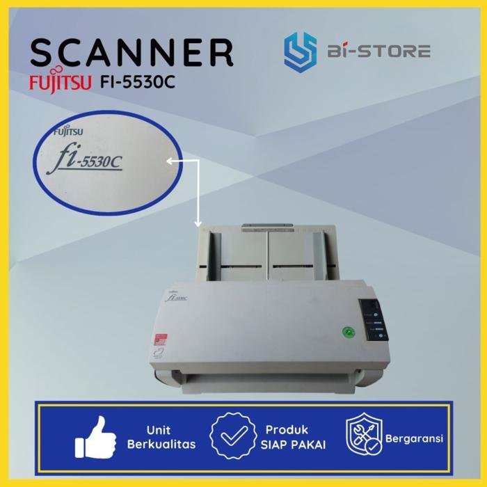 Scanner A3 Fujitsu FI-5530C dengan kecepatan 50 ppm dan fitur duplex otomatis