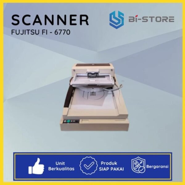 Scanner A3 Fujitsu Fi-6770 kecepatan tinggi hingga 90 lembar per menit