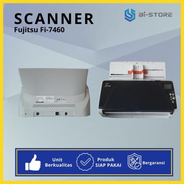 Scanner A3 Fujitsu Fi-7460 berkecepatan tinggi dengan fitur duplex otomatis