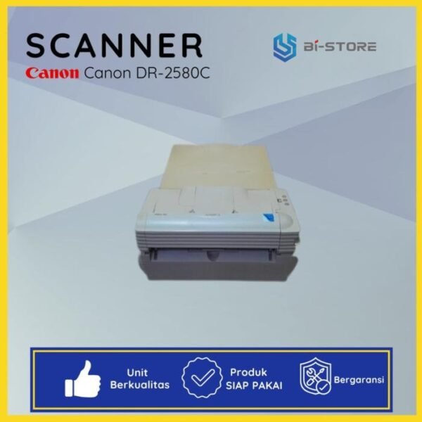 Scanner Folio Canon DR-2580C siap pakai untuk F4 dan Legal