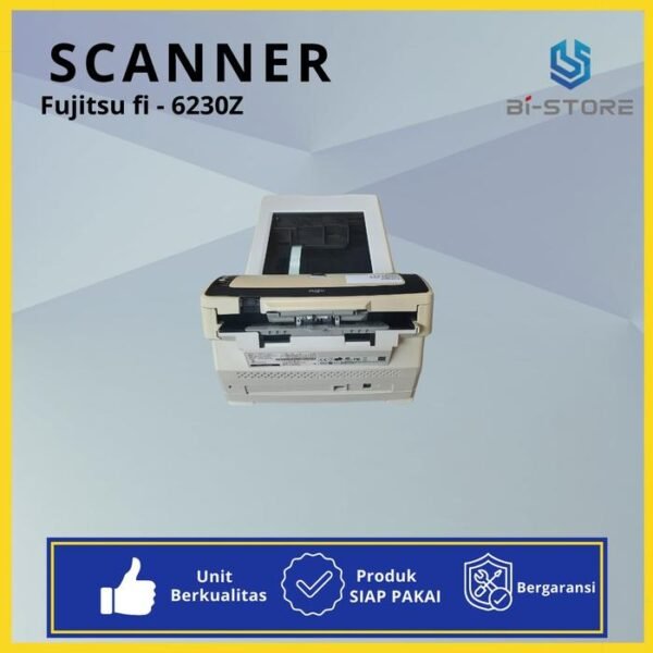 Scanner F4 Fujitsu Fi-6230Z dengan kecepatan 40 ppm dan flatbed tambahan