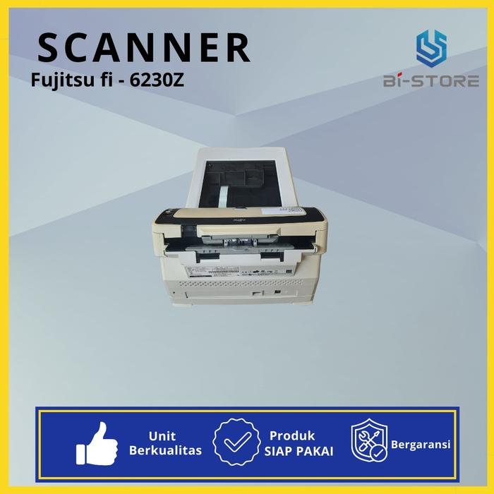 Scanner F4 Fujitsu Fi-6230Z dengan kecepatan 40 ppm dan flatbed tambahan