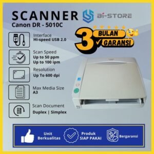 Scanner A3 Canon DR-5010C kecepatan 50 ppm fungsi normal
