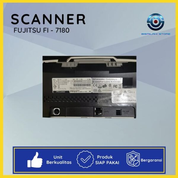 Scanner Fujitsu Fi-7180 untuk spare part dengan komponen normal dan minus mainboard