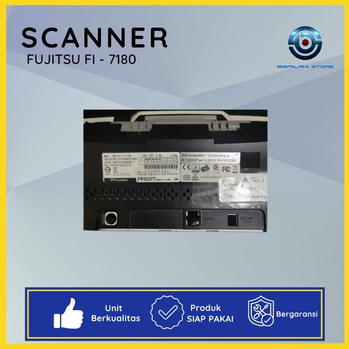 Scanner Fujitsu Fi-7180 untuk spare part dengan komponen normal dan minus mainboard