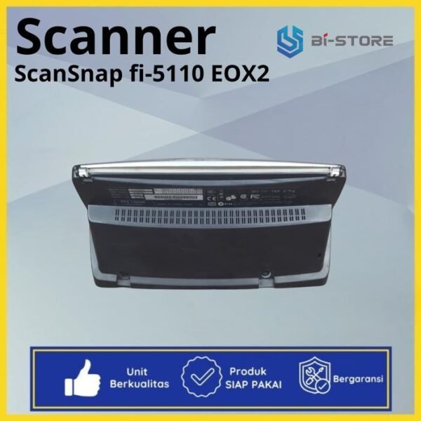 Scanner Fujitsu ScanSnap Fi-5110 EOX2 mendukung ukuran F4 Legal dengan fitur duplex otomatis