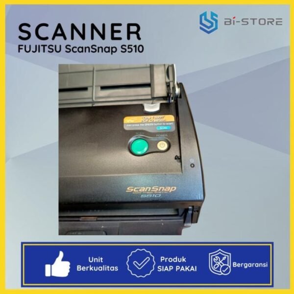 Scanner F4 Fujitsu ScanSnap S510 mampu memindai dokumen ukuran Legal Folio