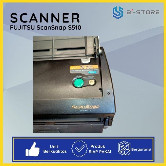Scanner F4 Fujitsu ScanSnap S510 mampu memindai dokumen ukuran Legal Folio