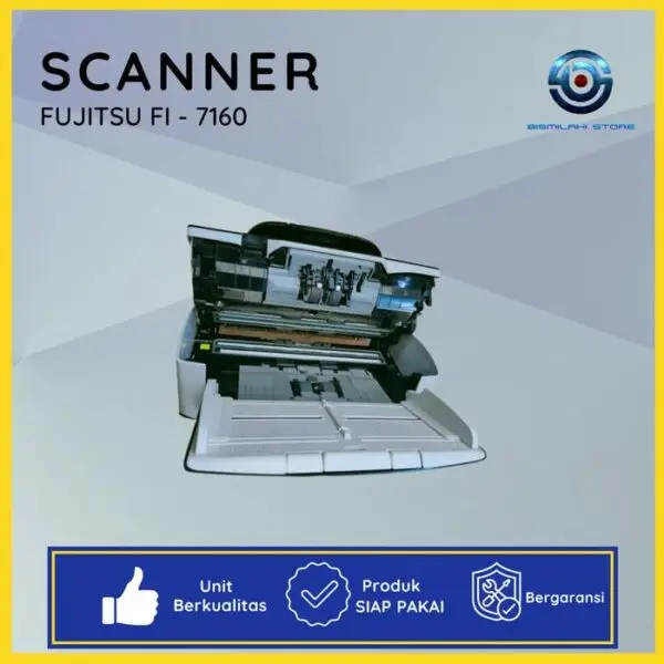 Scanner Fujitsu FI-7160 F4 dengan ADF 80 lembar dan duplex otomatis