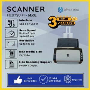 Scanner Fujitsu Fi-6130Z mendukung ukuran F4 Legal dengan kecepatan hingga 40 ppm