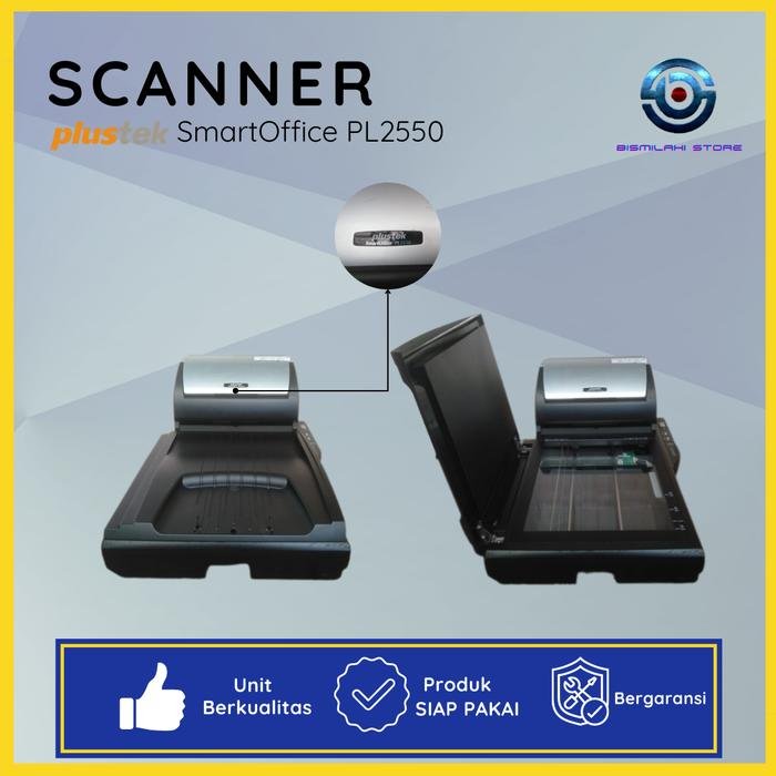 Scanner F4 Plustek SmartOffice PL2550 flatbed dan ADF berkecepatan tinggi untuk dokumen profesional