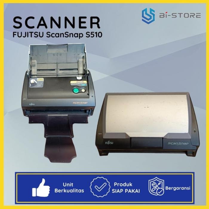 Scanner F4 Fujitsu ScanSnap S510 mampu memindai dokumen ukuran Legal Folio