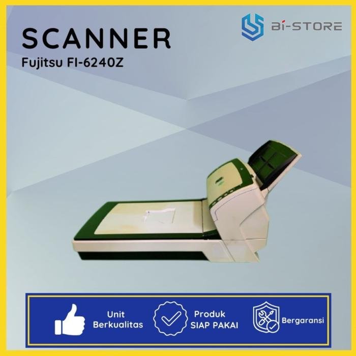 Scanner F4 Fujitsu Fi-6240Z berkecepatan tinggi hingga 60 lembar per menit