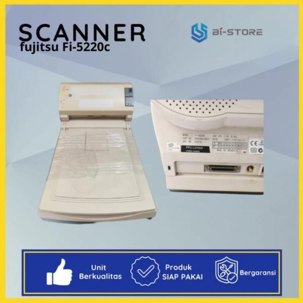 Scanner F4 Fujitsu fi-5220C berkecepatan 25 lembar per menit dengan bonus free scanner A4