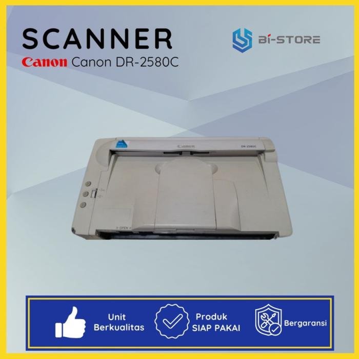 Scanner Folio Canon DR-2580C siap pakai untuk F4 dan Legal