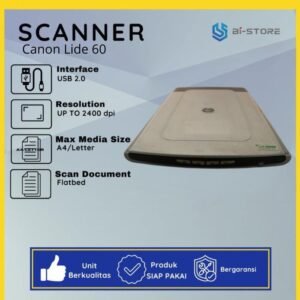 Scanner A4 Canon CanoScan LiDE 60 tipis dan ringan